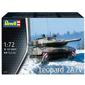 Revell Leopard 2A7V Model Set Tank 1:72, 189 dílů