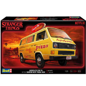 Revell VW T3 Bus "STRANGER THINGS" Model kit Auto 1:25, 84 dílů