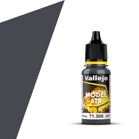 VALLEJO MODEL AIR 71.308 AMT-12 TMAVĚ ŠEDÁ akrylová airbrush barva 18 ml