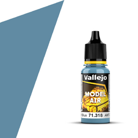VALLEJO MODEL AIR 71.318 AMT-7 ŠEDOMODRÁ akrylová barva na airbrush 18 ml