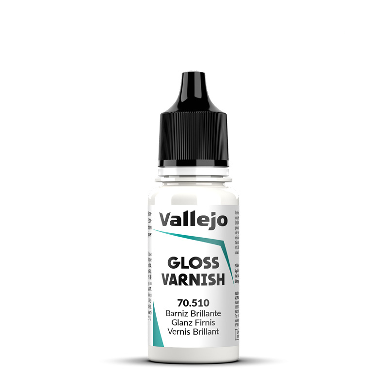 VALLEJO AUXILIARIES 70.510 akrylový lesklý lak pro Airbrush barvy 18 ml