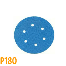 Brusný papír pro excentrickou brusku, P180, Průměr: 125mm, 6 děr, 100ks