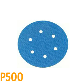Brusný papír pro excentrickou brusku, P500, Průměr: 125mm, 6 děr, 100ks