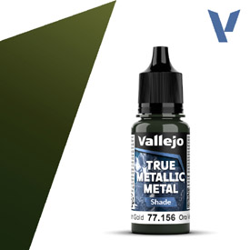VALLEJO TRUE METALLIC 77.156 Zlatá metalická akrylová airbrush barva 18 ml
