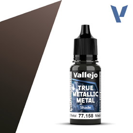 VALLEJO TRUE METALLIC 77.158 Hnědá metalická akrylová airbrush barva 18 ml