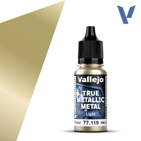VALLEJO TRUE METALLIC 77.119 Zlatá metalická akrylová airbrush barva 18 ml
