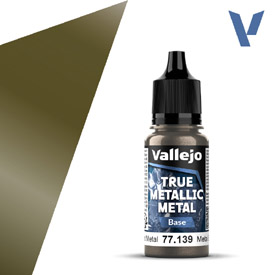 VALLEJO TRUE METALLIC 77.139 Zlatá metalická akrylová airbrush barva 18 ml