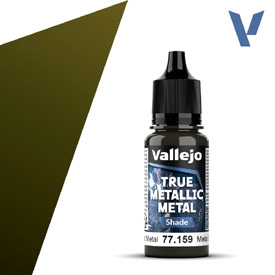 VALLEJO TRUE METALLIC 77.159 Zlatá metalická akrylová airbrush barva 18 ml