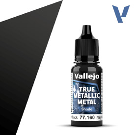 VALLEJO TRUE METALLIC 77.160 Šedá metalická akrylová airbrush barva 18 ml