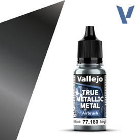 VALLEJO TRUE METALLIC 77.180 Šedá metalická akrylová airbrush barva 18 ml