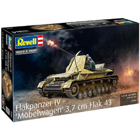 Revell Flakpanzer IV "Möbelwagen", vojenský model 1:72, 144 dílů