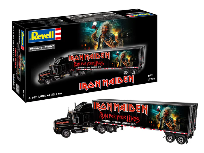 Revell Tour Truck Iron Maiden (50th Anniversary) Model Set kamion 1:32, 102 dílů