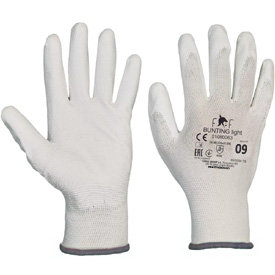 Ochranné pracovní rukavice Fridrich & Fridrich BUNTING LIGHT bílé, velikost 9-L