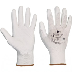Ochranné pracovní rukavice Fridrich & Fridrich BUNTING LIGHT bílé, velikost 11-XXL