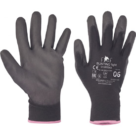 Ochranné pracovní rukavice Fridrich & Fridrich BUNTING LIGHT černé, velikost 6-XS