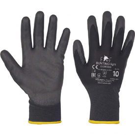 Ochranné pracovní rukavice Fridrich & Fridrich BUNTING LIGHT černé, velikost 10-XL