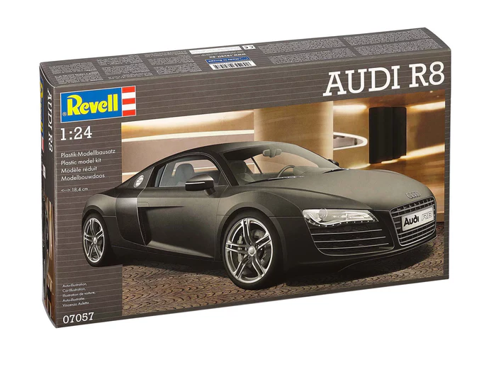 Revell 07057 Audi R8 plastikový model auta 1:24, 106 dílů