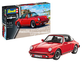 Revell 07689 Porsche 911 Carrera 3.2 Targa plastikový model auta 1:24, 114 dílů