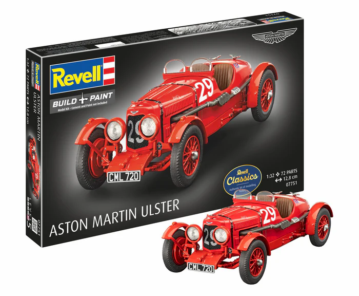 Revell 07751 Aston Martin Ulster Revell Classics plastikový model auta 1:32, 72 dílů