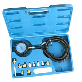 Tester a měřič tlaku oleje 12dílná sada 0-500 PSI / 0-35 Bar SK2121