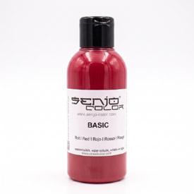 Senjo Color barva červená pro bodypainting a tetování, 75ml
