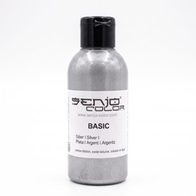 Senjo Color barva stříbrná pro bodypainting a tetování, 75ml