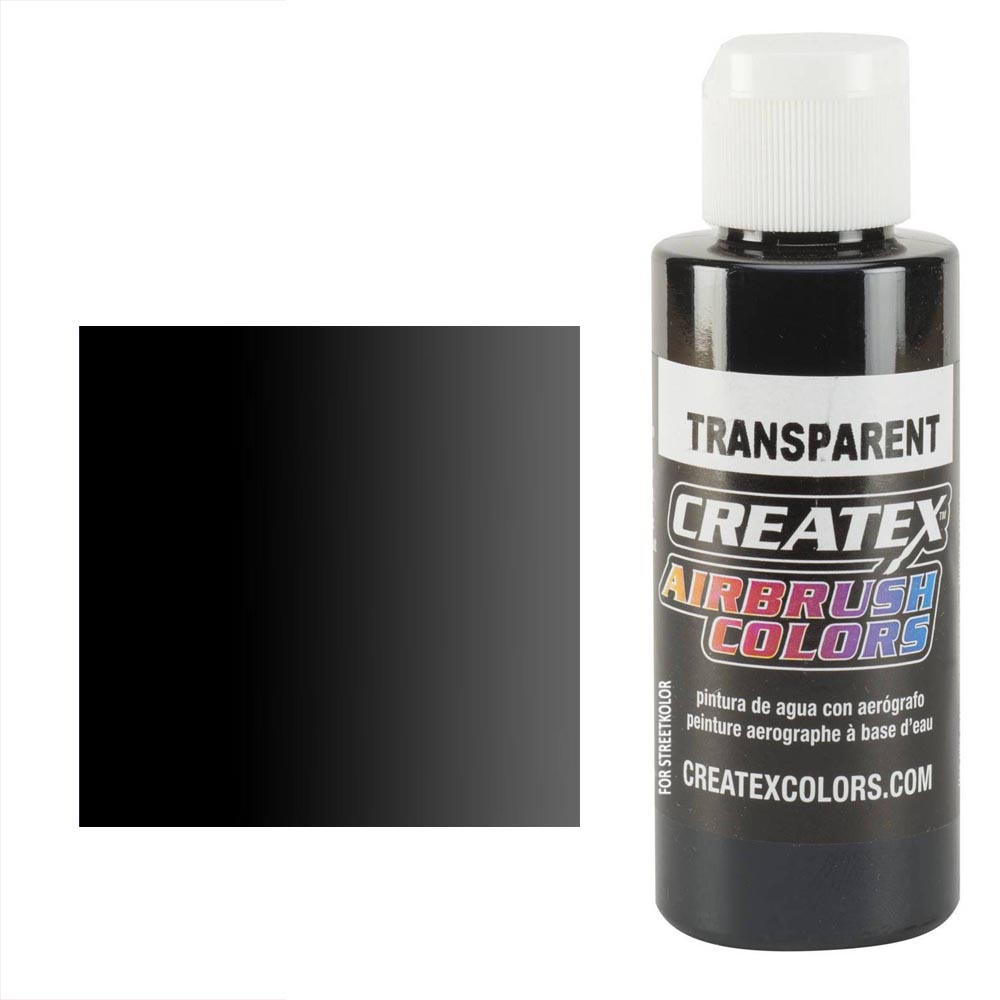 CreateX 5132 černá transparentní airbrush barva 60ml