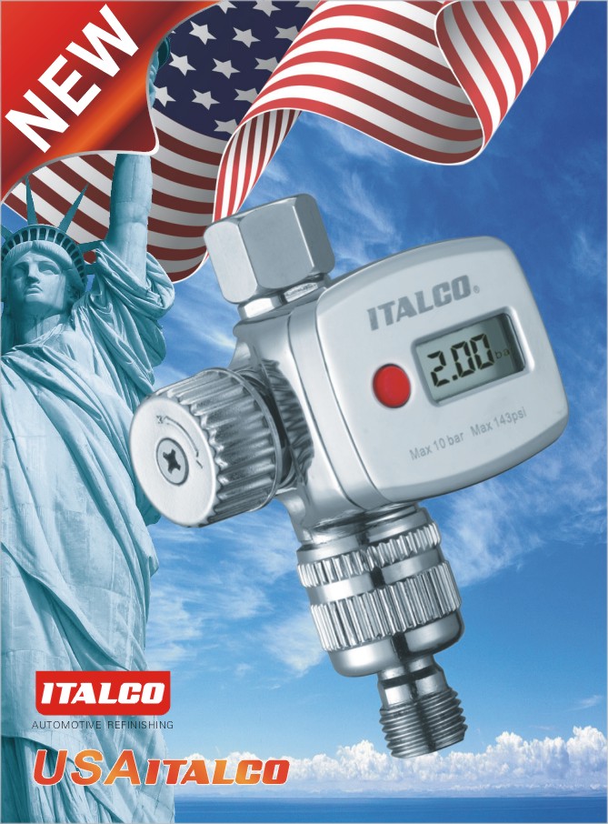 Digitálny regulátor tlaku vzduchu na pistoli ITALCO FR-8