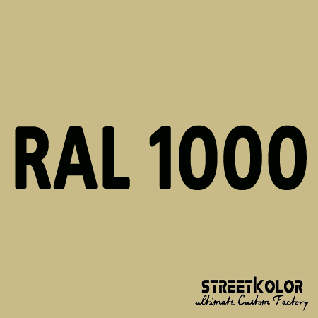 RAL 1000 uretanová auto barva lesklá nebo matná 1 litr + tužidlo