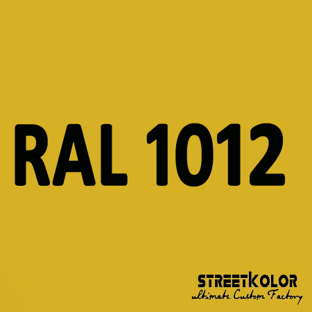 RAL 1012 uretanová auto barva lesklá nebo matná 1 litr + tužidlo