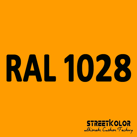 RAL 1028 Uretánová auto barva lesklá nebo matná 1 litr + tužidlo + ředidlo