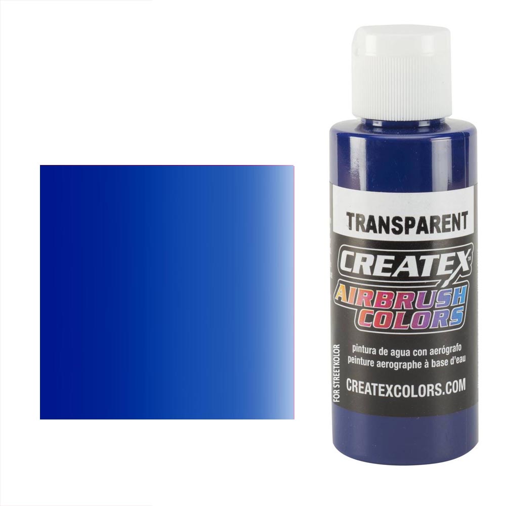 CreateX 5106 Modrá transparentní airbrush barva 60ml