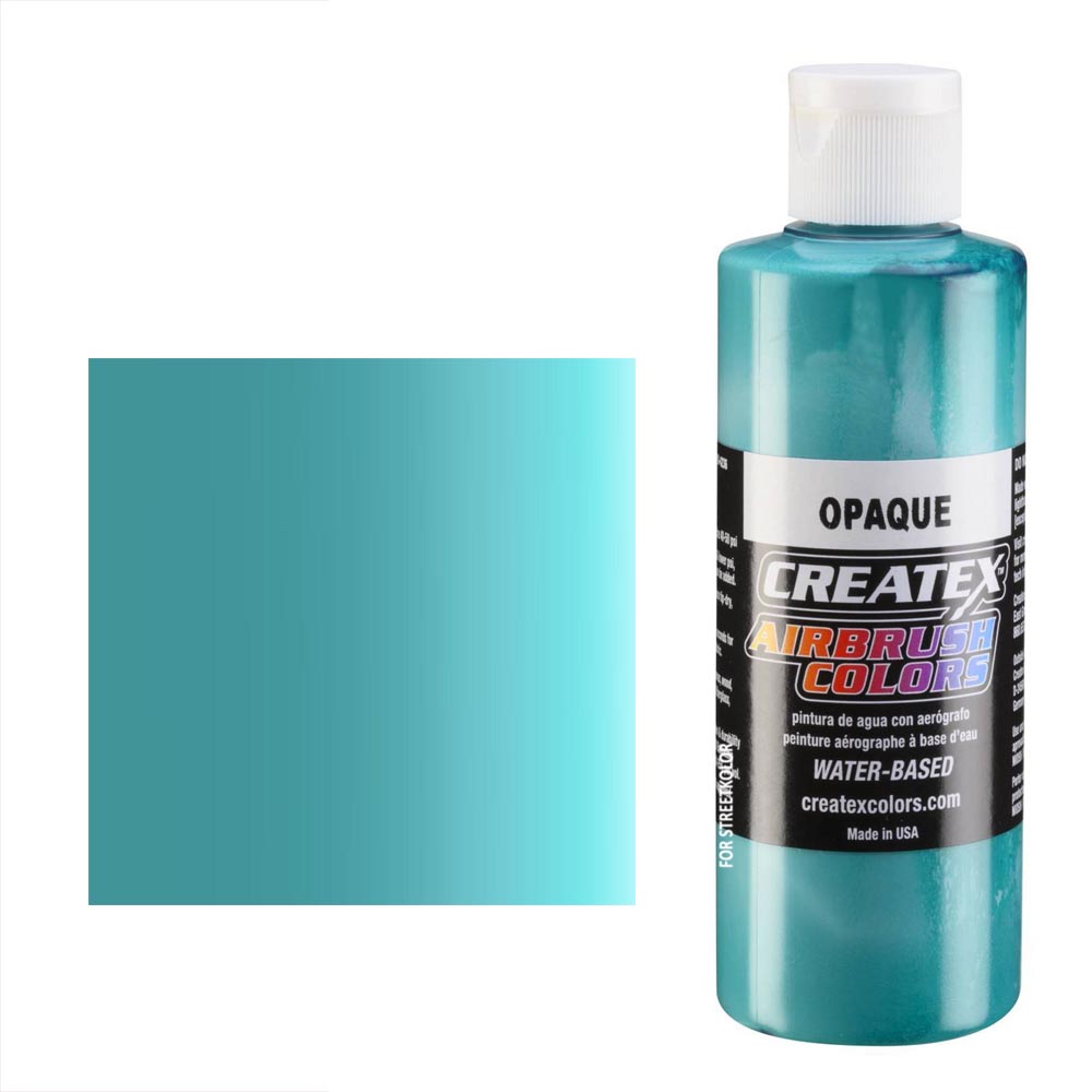 CreateX 5206 Aqua Modrá neprůhledná airbrush barva 120ml