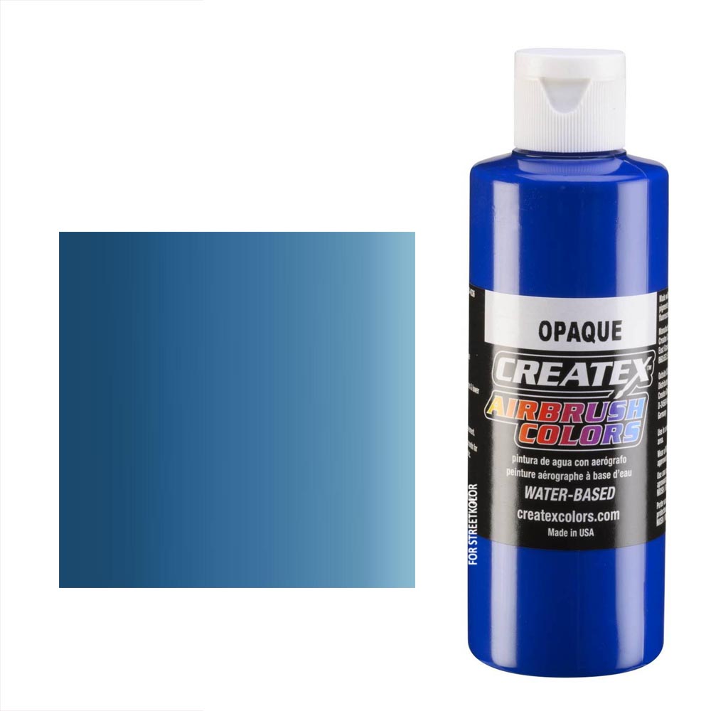 CreateX Modrá 5201 neprůhledná 120ml airbrush barva
