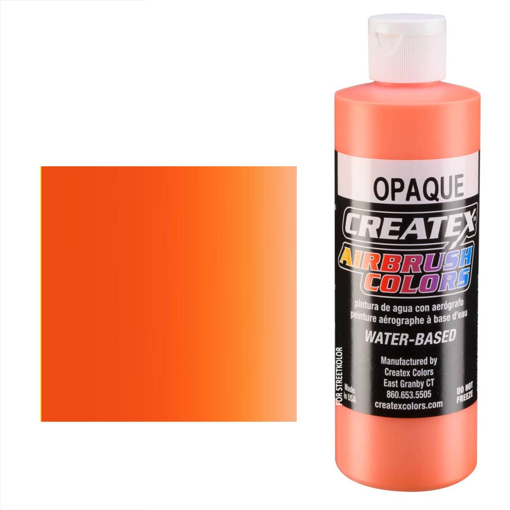 CreateX Oranžová 5208 neprůhledná 240ml airbrush barva