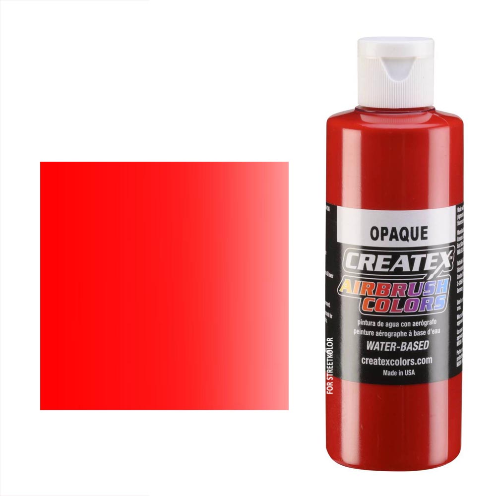 CreateX Červená 5210 neprůhledná 120ml airbrush barva