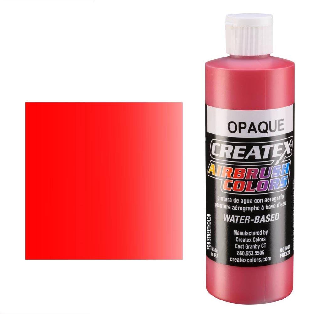 CreateX Červená 5210 neprůhledná 240ml airbrush barva