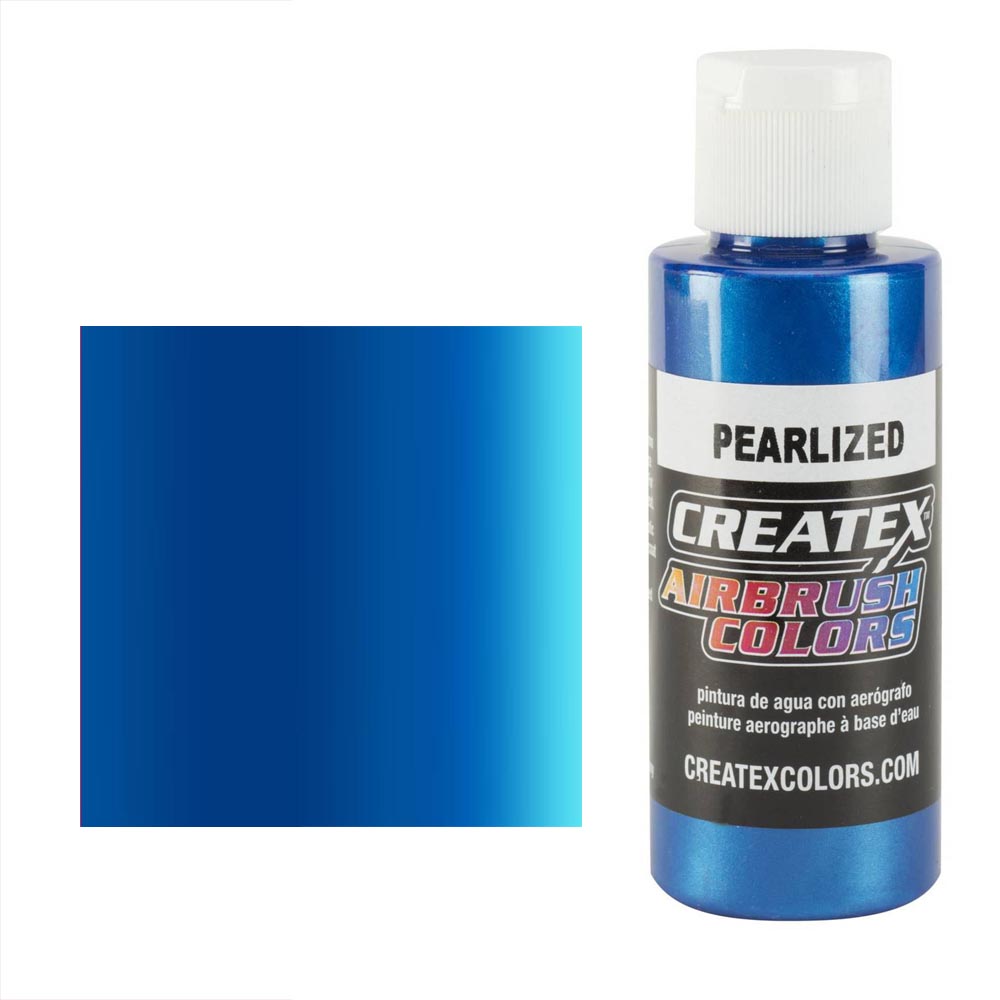 CreateX 5304 Modrá Perleťová airbrush barva 120ml