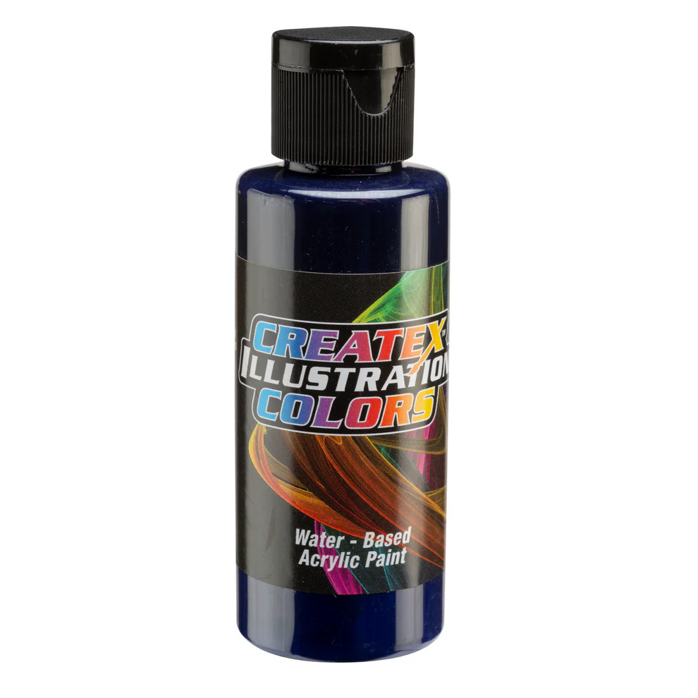 Ilustrační Modrá airbrush barva CreateX 60 ml – 5057 Transparent Blue Violet
