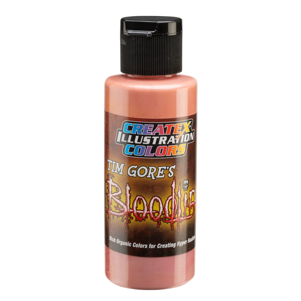 Ilustrační Růžovo-červená airbrush barva CreateX 60 ml – Illustration Natural Lip 5028 Lifeline