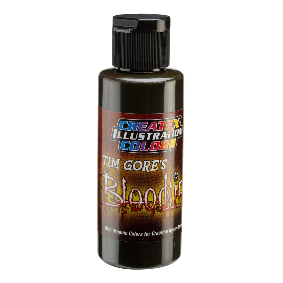 Ilustrační Hnědá airbrush barva CreateX 5047 60 ml – Illustration Diseased Umber Bloodline