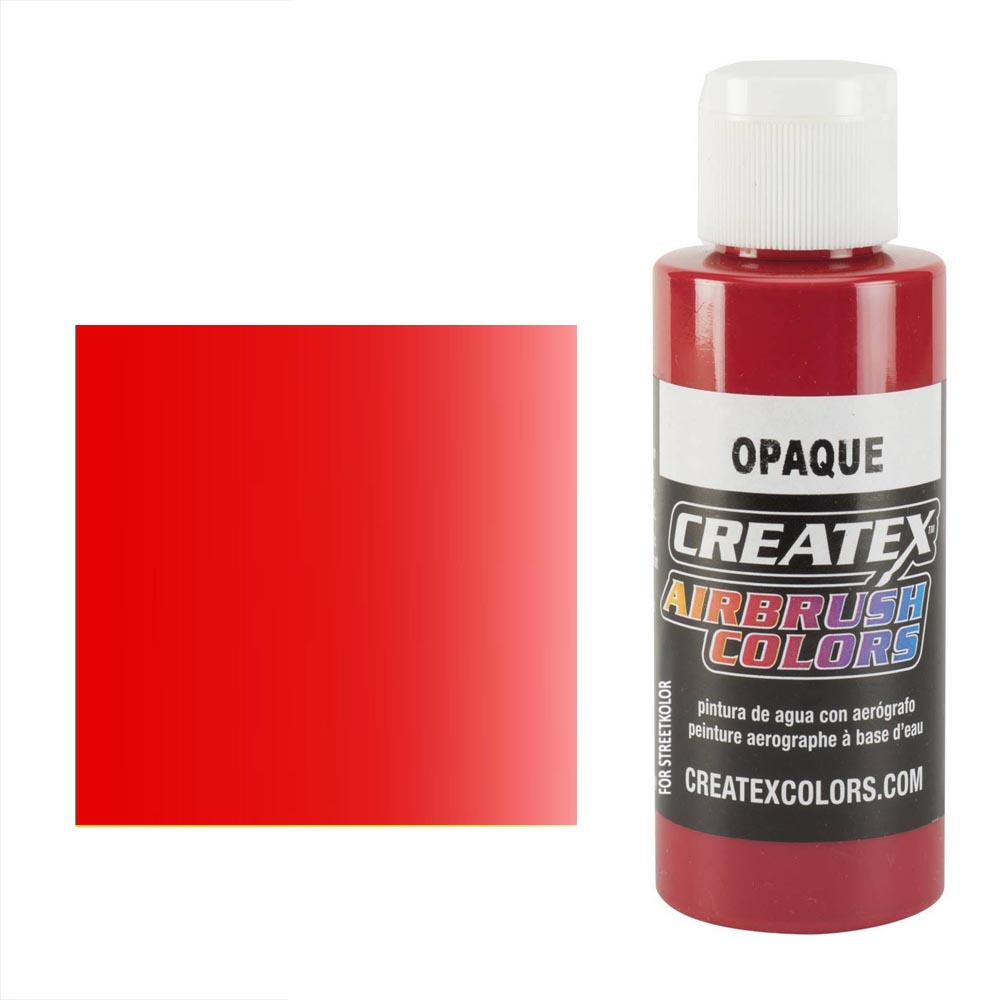 CreateX Červená 5210 neprůhledná 60ml airbrush barva