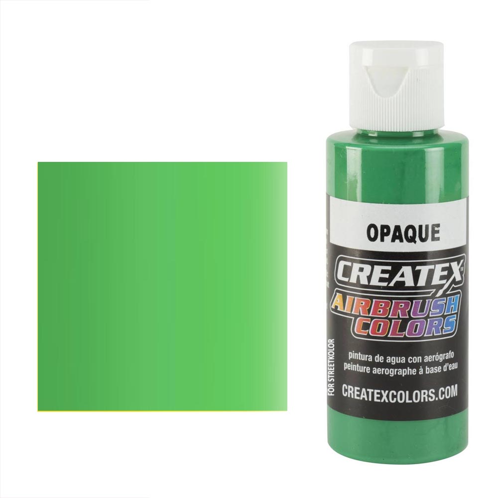 CreateX Zelená 5205 Světlá neprůhledná 60ml airbrush barva