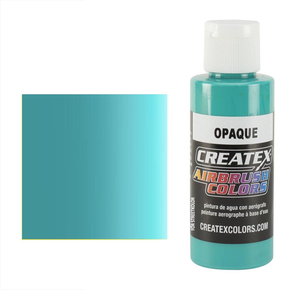 CreateX 5206 Aqua Modrá neprůhledná airbrush barva 60ml