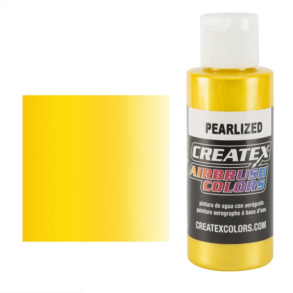 CreateX 5311 Žlutá Perleťová airbrush barva 60ml