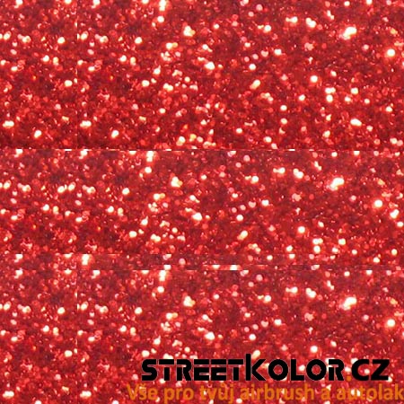 KolorPearl třpytky Světle Červené, 100 gramů, 200 mikronů