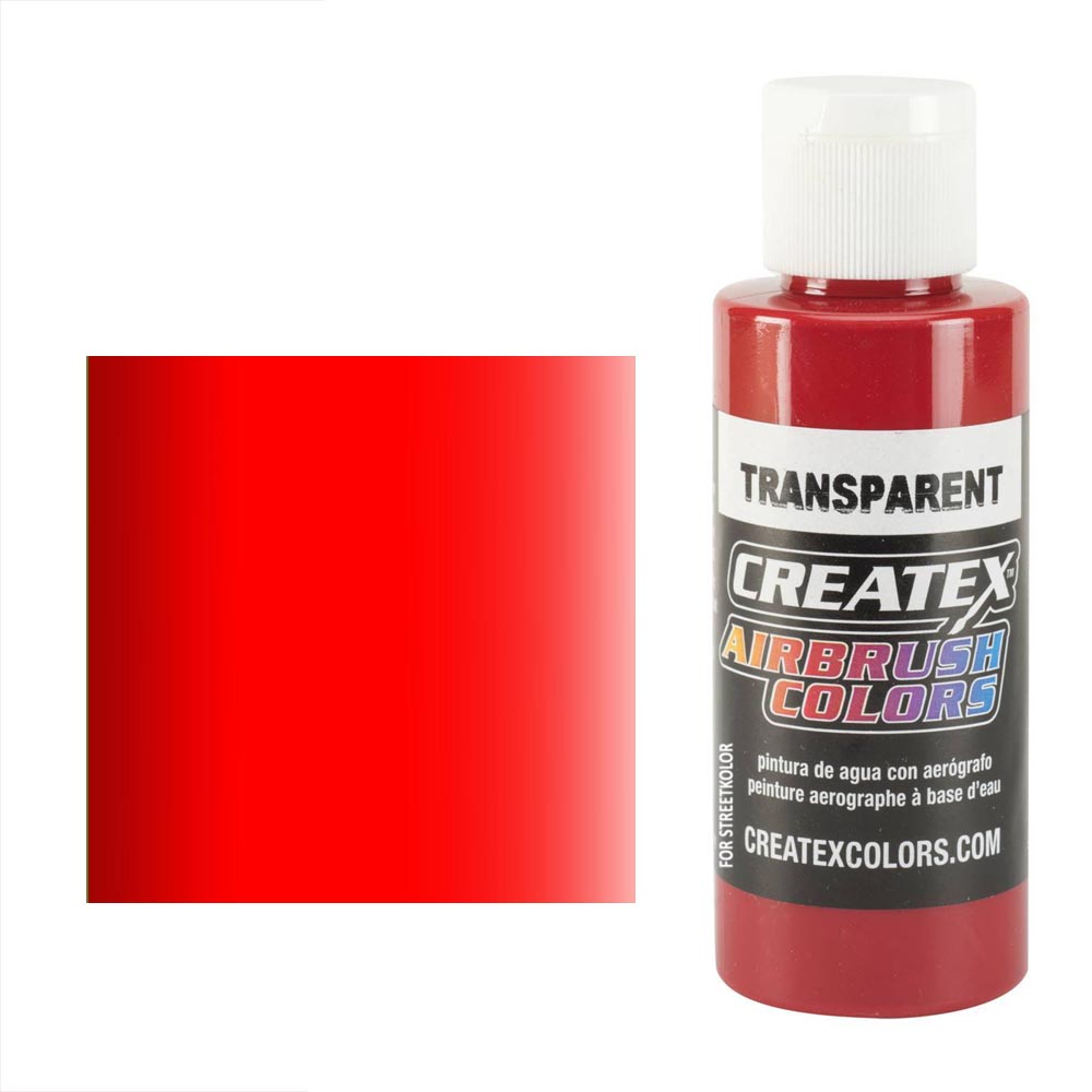 CreateX 5117 červená transparentní airbrush barva 60ml