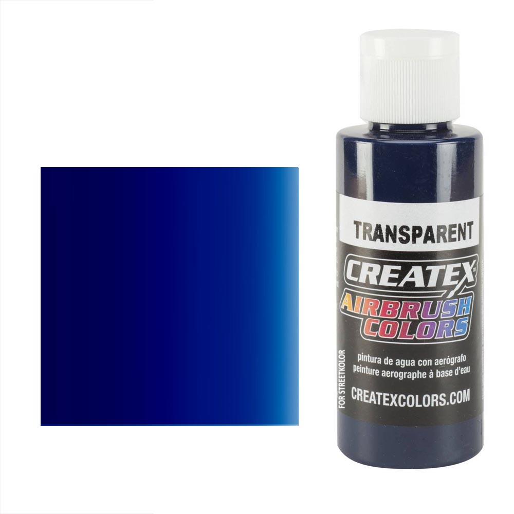 CreateX 5108 modrá tmavá transparentní airbrush barva 60ml