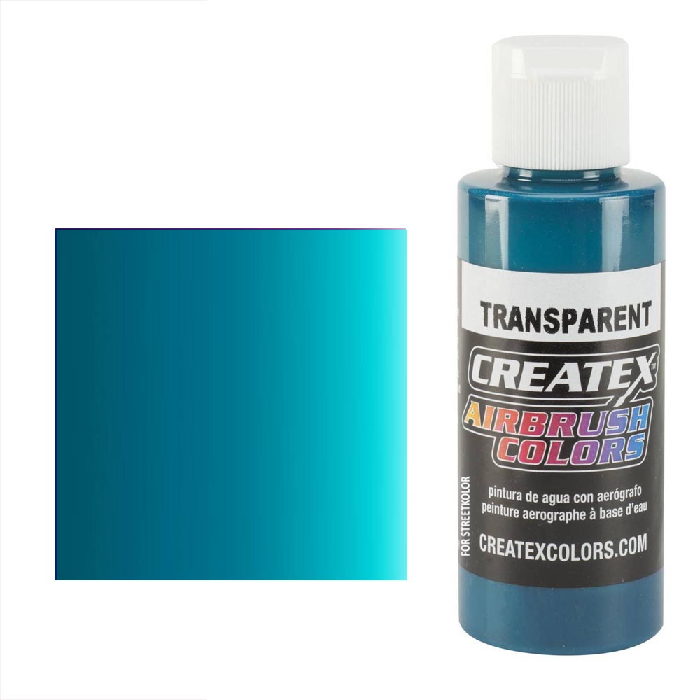 CreateX 5111 modrá aqua transparentní airbrush barva 60ml