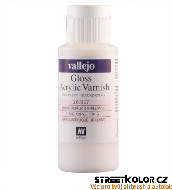 Vallejo 26.517 akrylový lesklý lak pro airbrush barvy 60 ml